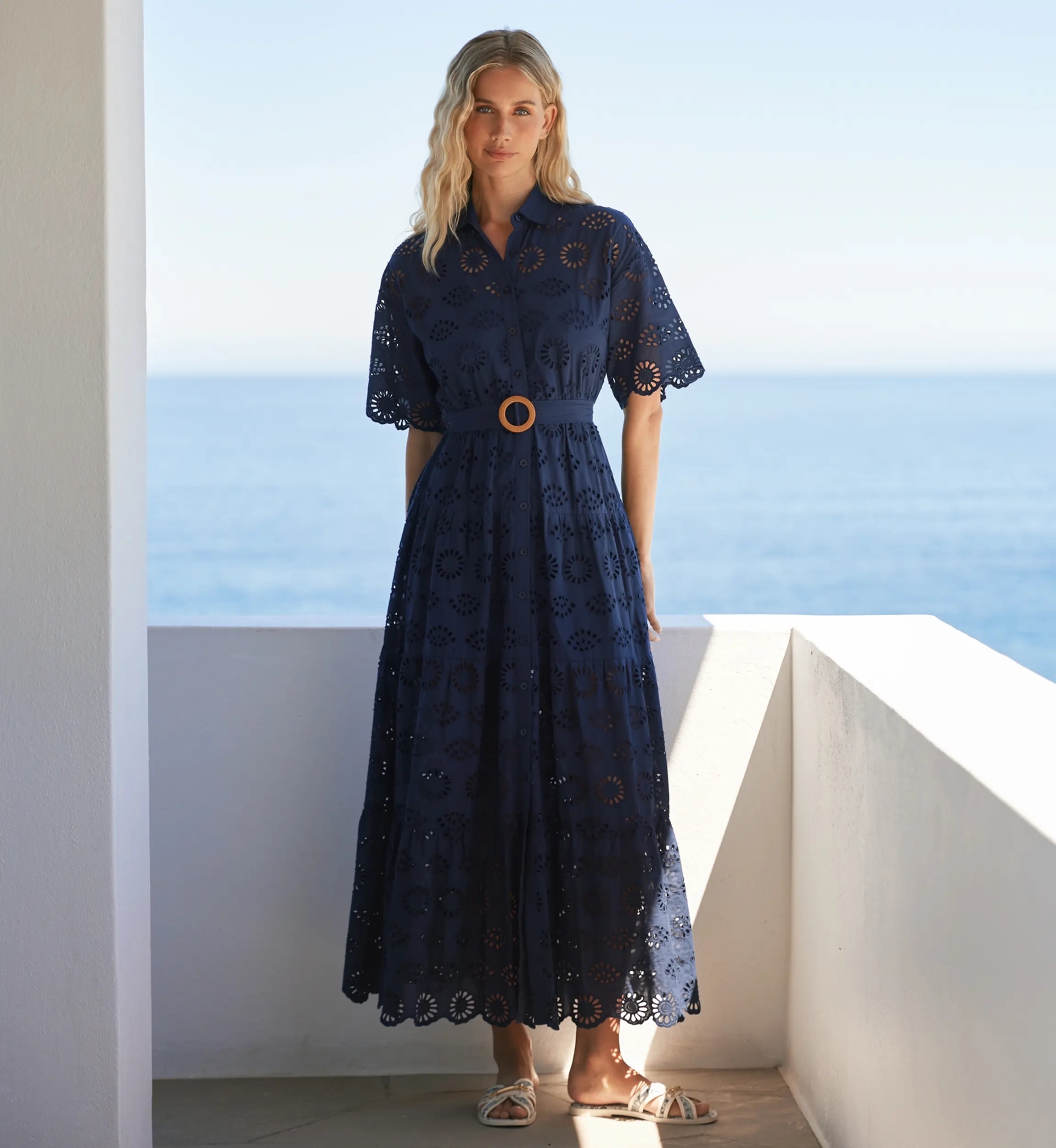 Miss June Paris — Vestido Largo Apoline Marino