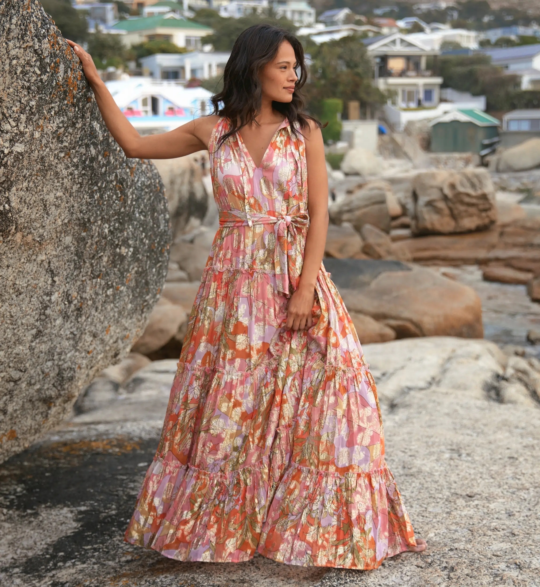Miss June Paris — Vestido Largo Brooke Rosa
