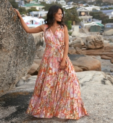 Miss June Paris — Vestido Comprido Brooke Rosa