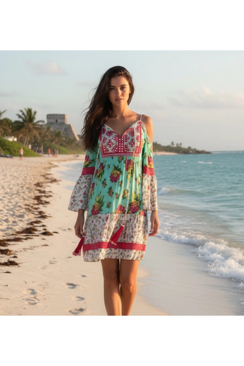 Miss June Paris — Vestido Tropical Curto