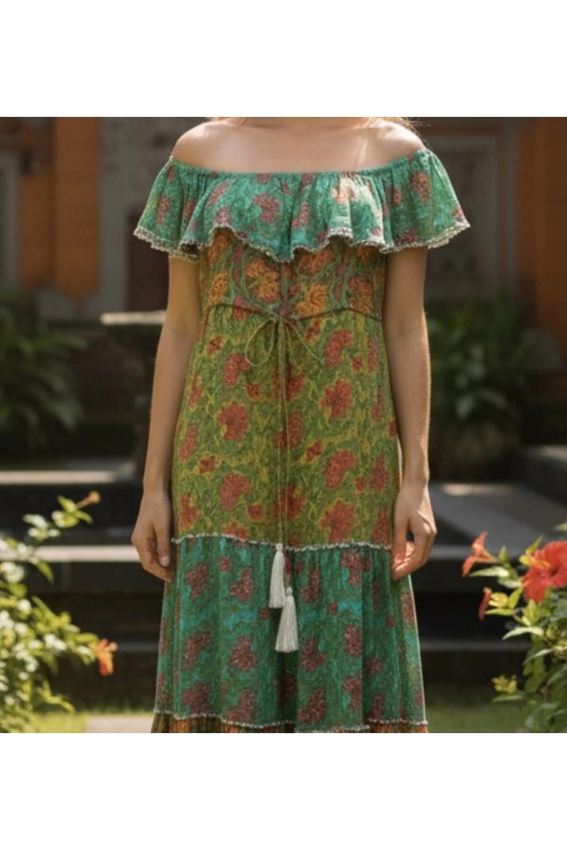 Miss June Paris — Long Dress Gardenia