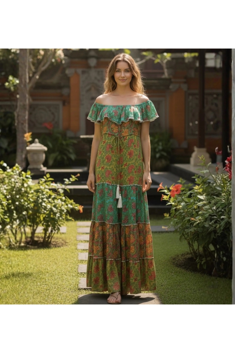 Miss June Paris — Vestido Largo Gardenia