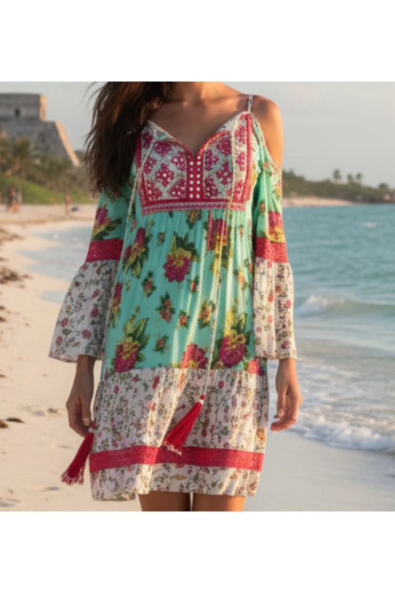 Miss June Paris — Short Dress Tropical
