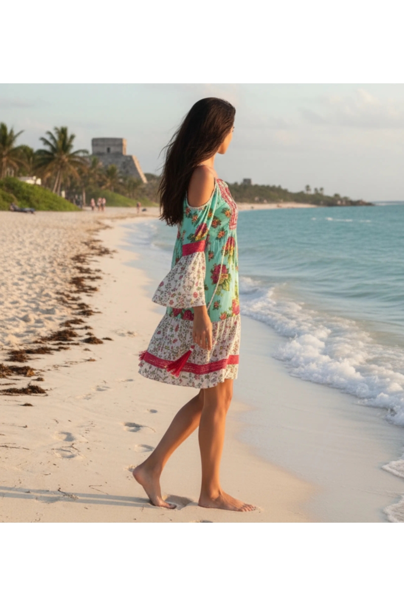 Miss June Paris — Short Dress Tropical