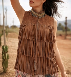 Miss June Paris, Chaleco Sin Mangas Western