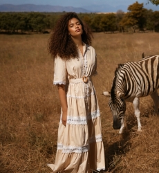 Vestido Longo Betty - Algodão Renda | Miss June Paris
