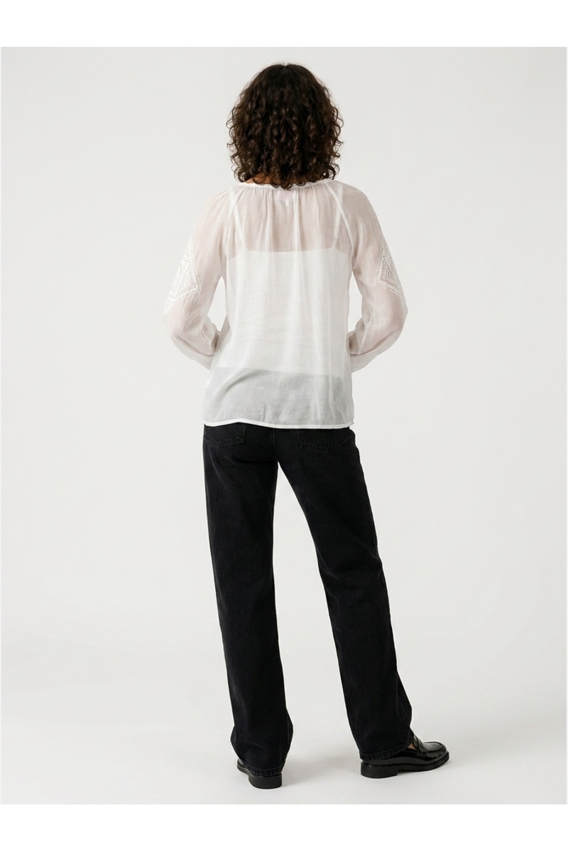 Lindsay Blouse | Embroidered Boho Blouse | Miss June