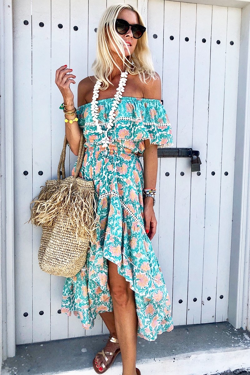 Top HOLLA – Estampa floral – Manga curta – Boêmio – Miss June Paris – 5