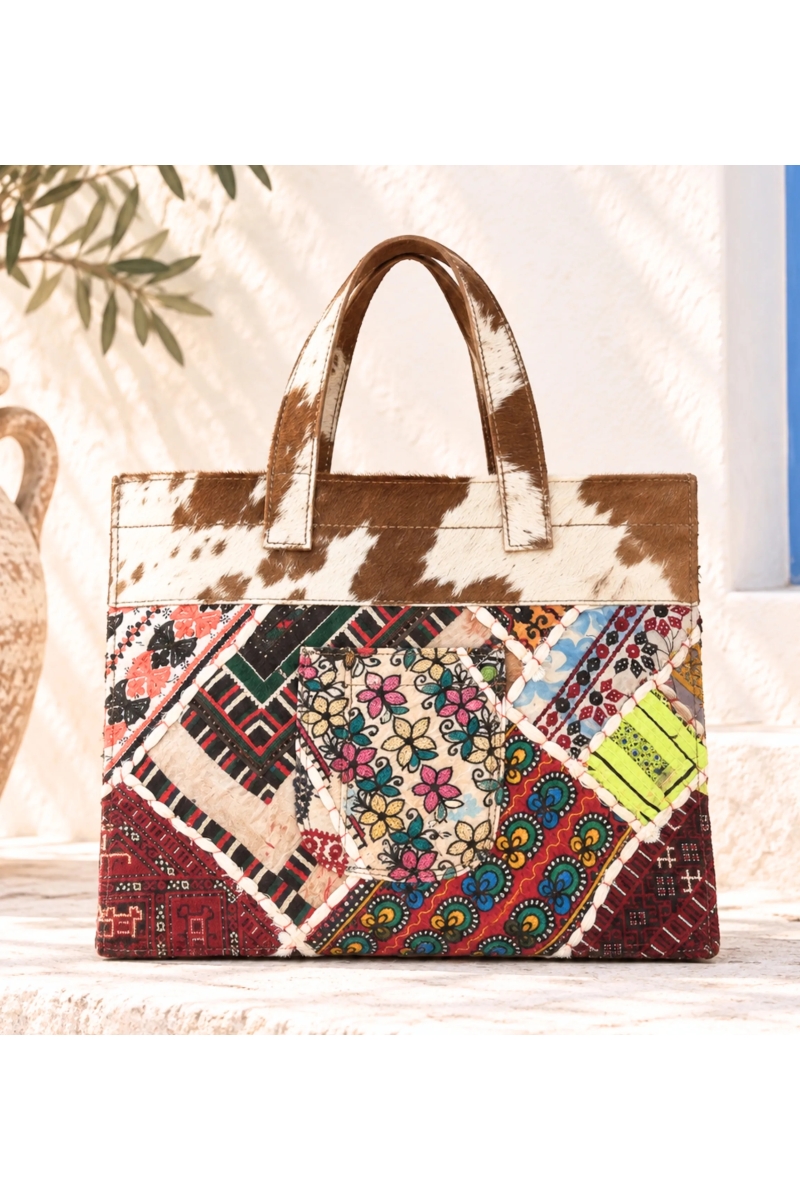 Bolso Patchwork Cuero | Boho Chic | Miss June Paris