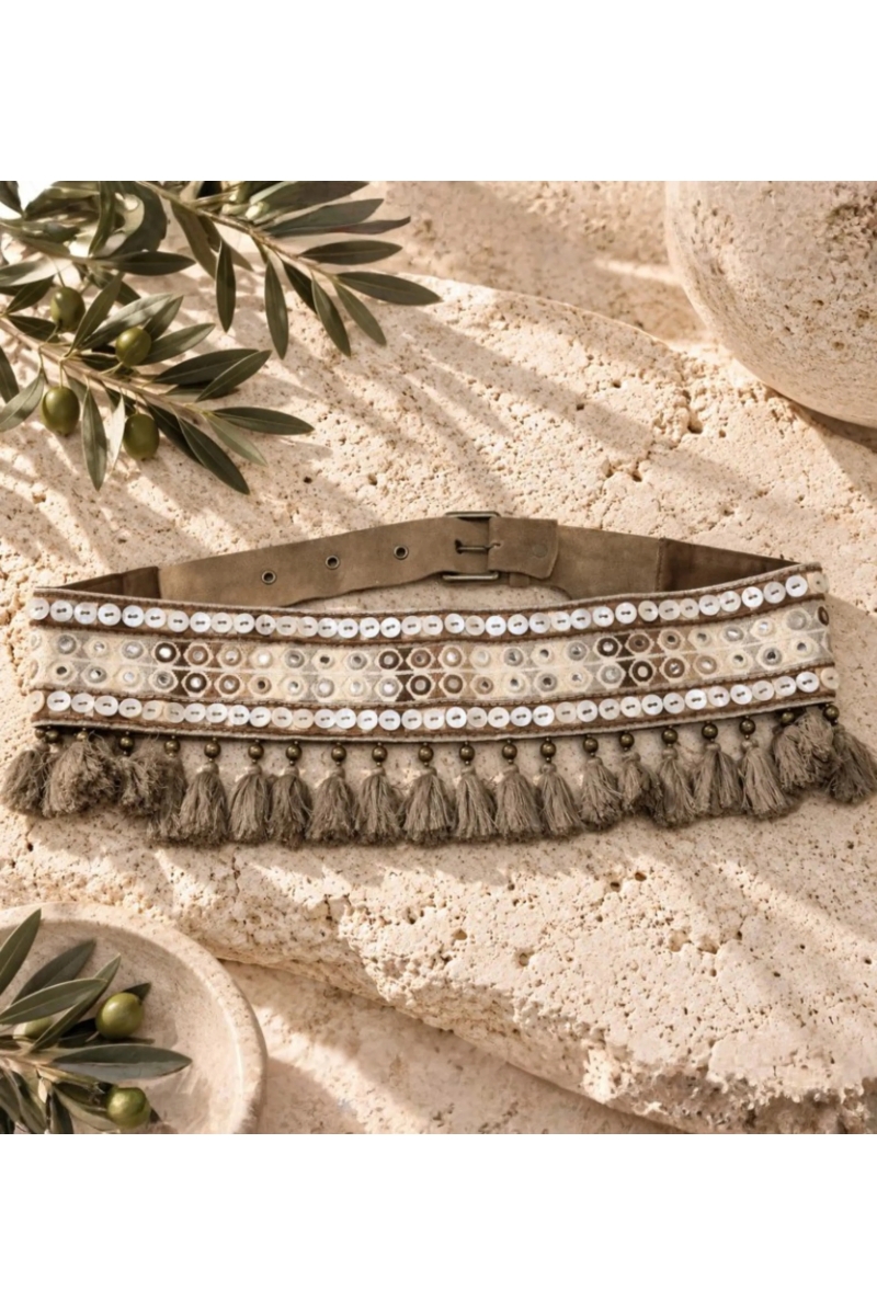 Ceinture Pompom | Ceinture Bohemia Mujer | Miss June Paris