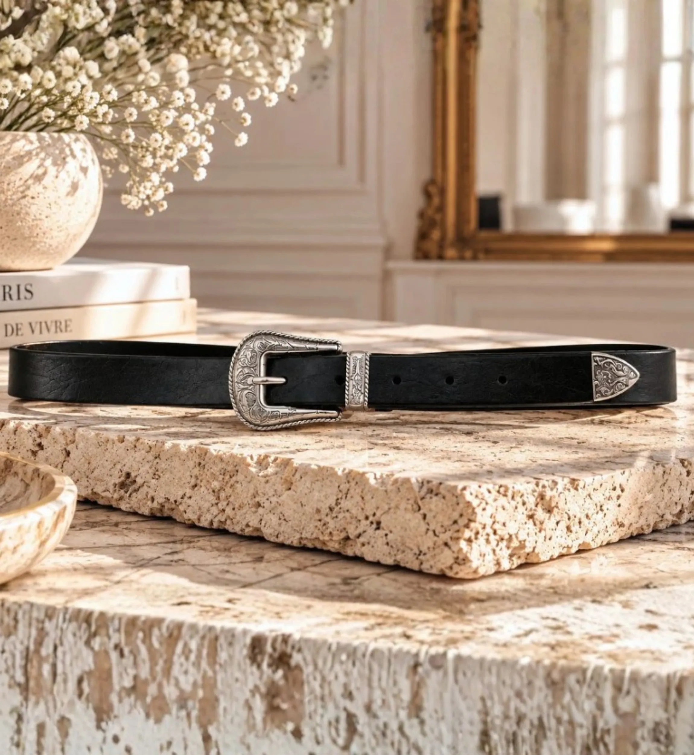 Riley Leather Belt | Bohemian Chic Belt | Miss June Paris