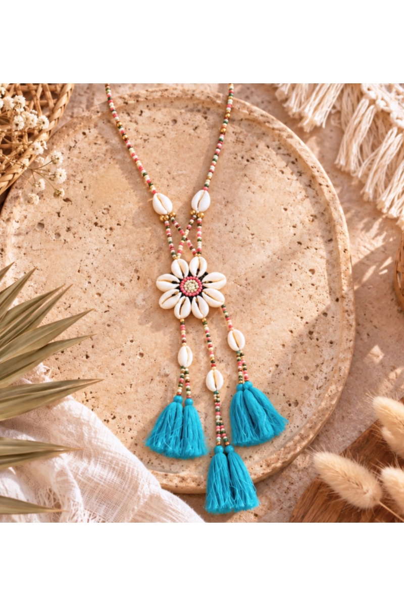 Lena Long Necklace | Bohemian Necklace | Miss June