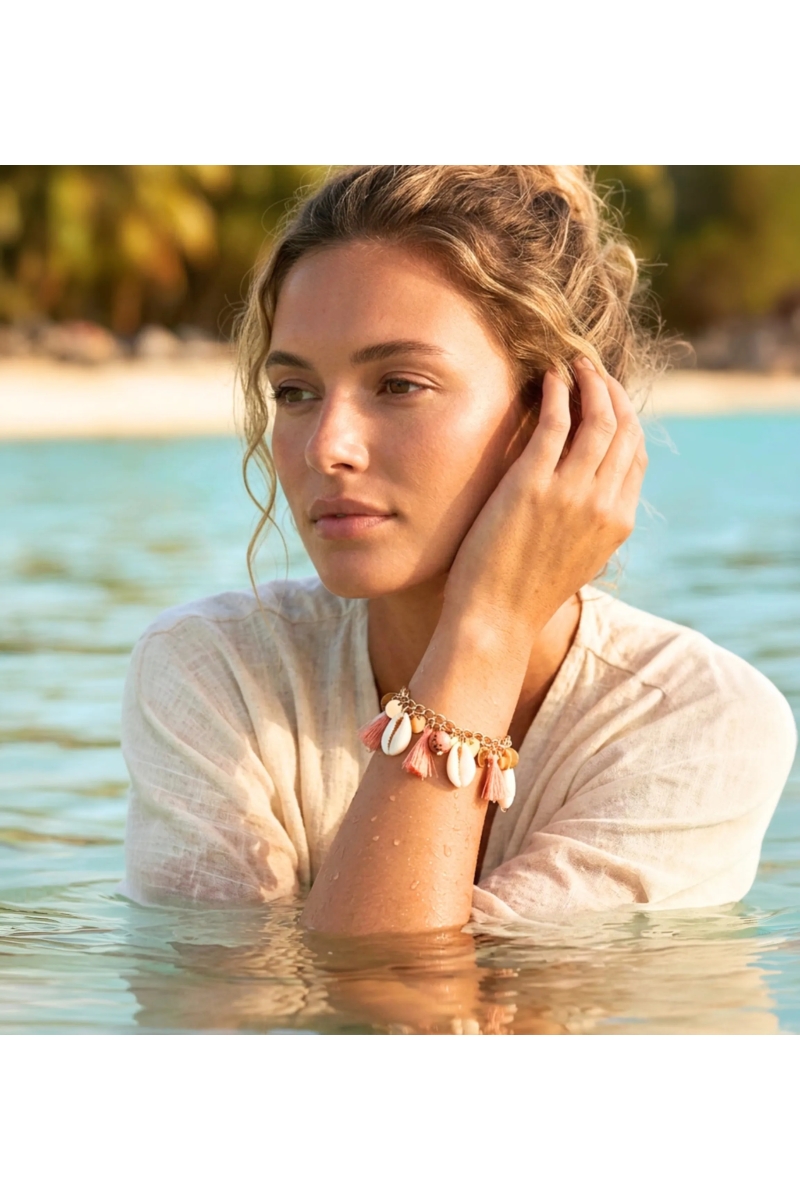 Pulsera Silk | Pulsera Bohemia de Conchas | Miss June