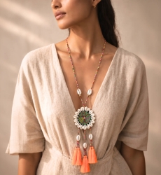 Colar Longo Mokara | Sautoir Boho | Miss June Paris