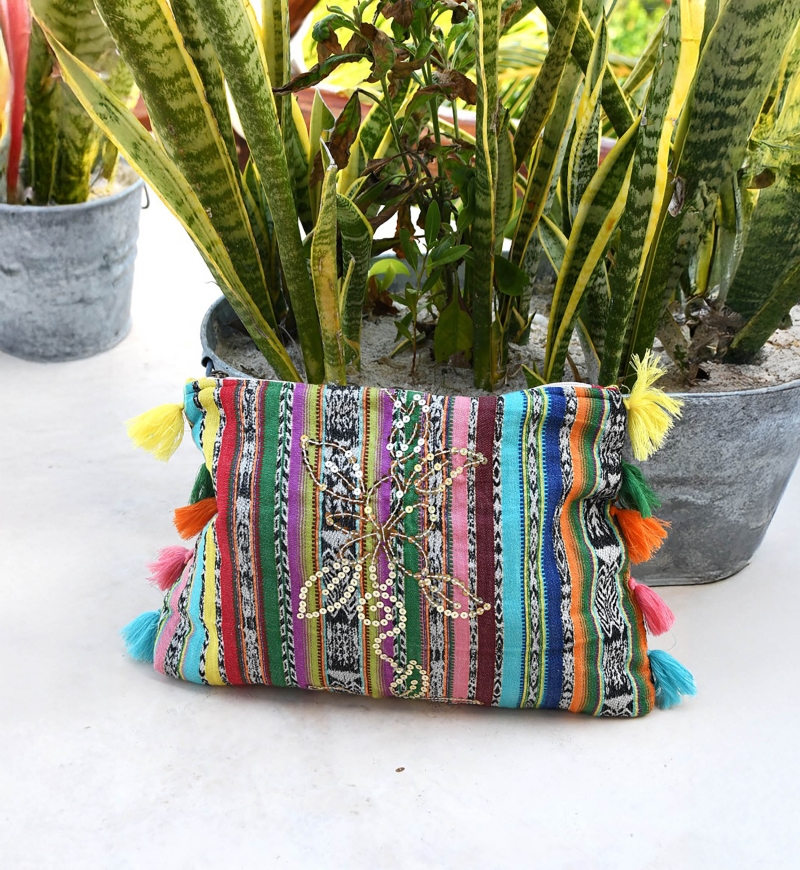 bohemian cotton clutch bag LAVISH - Miss June