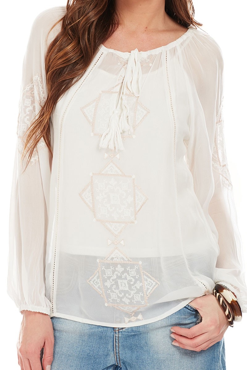 blouse manche longue boheme chic LINDSAY - Miss June