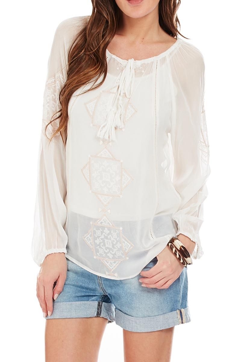 blouse manche longue boheme chic LINDSAY - Miss June
