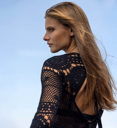 Vestido Largo Birkin - Negro - De Ganchillo - Mangas Largas - Bohemio - Miss June Paris - 5