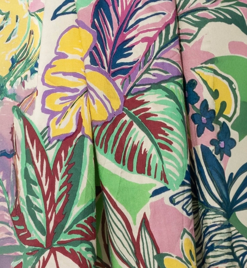 Long Dress Mencia - multicolored - crochet top - thin straps - V-neckline - bohemian - Miss June Paris - 5