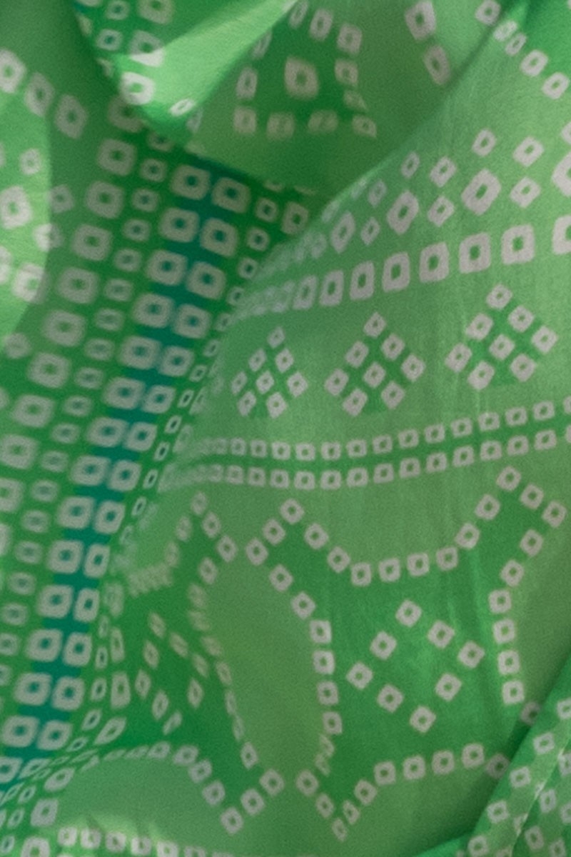 Vestido Longo Jorja - verde - peitilho decorado - mangas longas - boêmio - Miss June Paris - 5