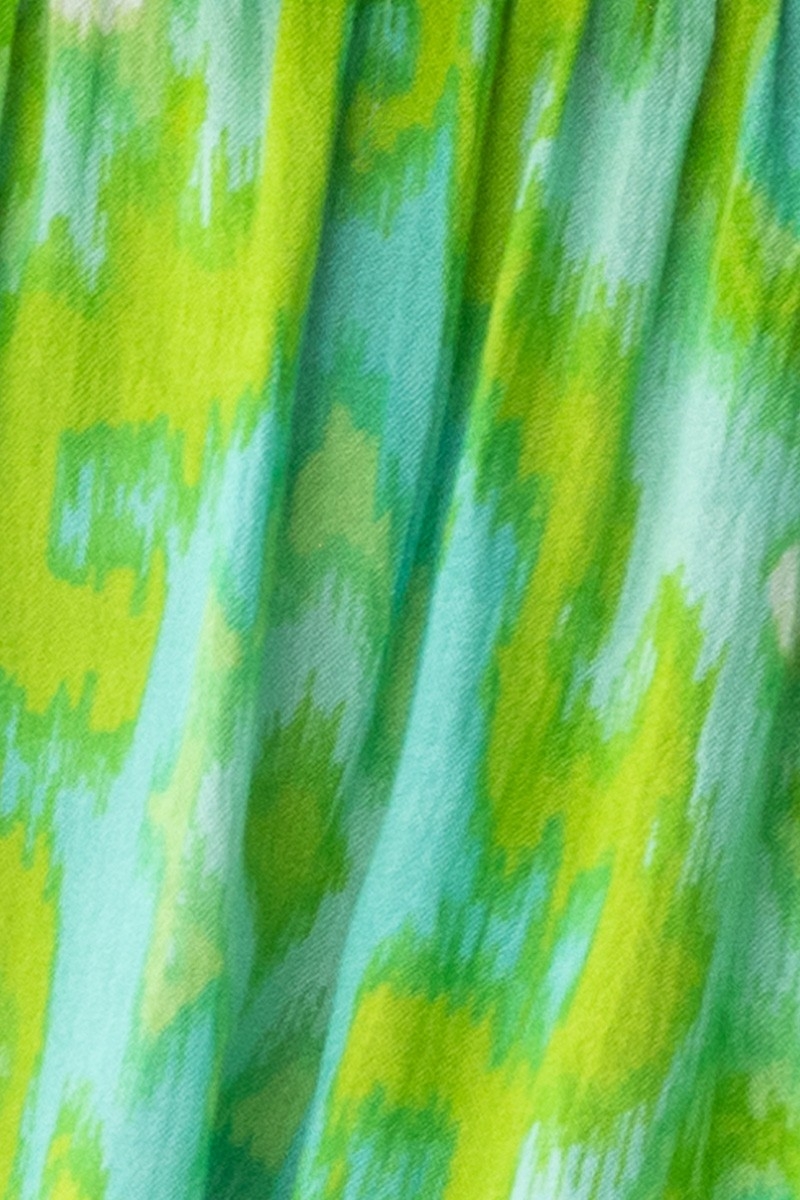 Vestido Mini Mavis - Verde - Mangas Largas - Pechera Decorada - Detalles Dorados - Bohemio - Miss June Paris - 5