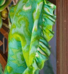 Mini Vestido Mavis - Verde - Mangas Longas - Peitoral Decorado - Detalhes Dourados - Boho - Miss June Paris - 8