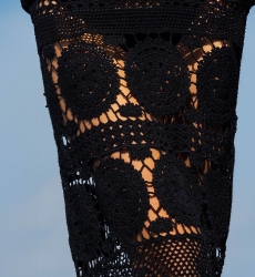 Birkin Long Dress - Black - Crochet - Long Sleeves - Bohemian - Miss June Paris - 6