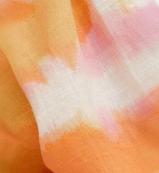 Camisa Hayley – rosa/naranja – mangas largas abullonadas – estampado tie-dye – bohemio – Miss June Paris – 6