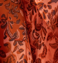 Vestido Largo Vanessa - Naranja - Motivo Floral - Tirantes Ajustables - Pequeños Volantes - Boho Chic - Miss June Paris - 6