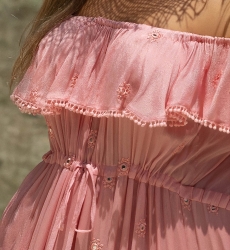 vestido largo rosa bohemio KATE - Miss June
