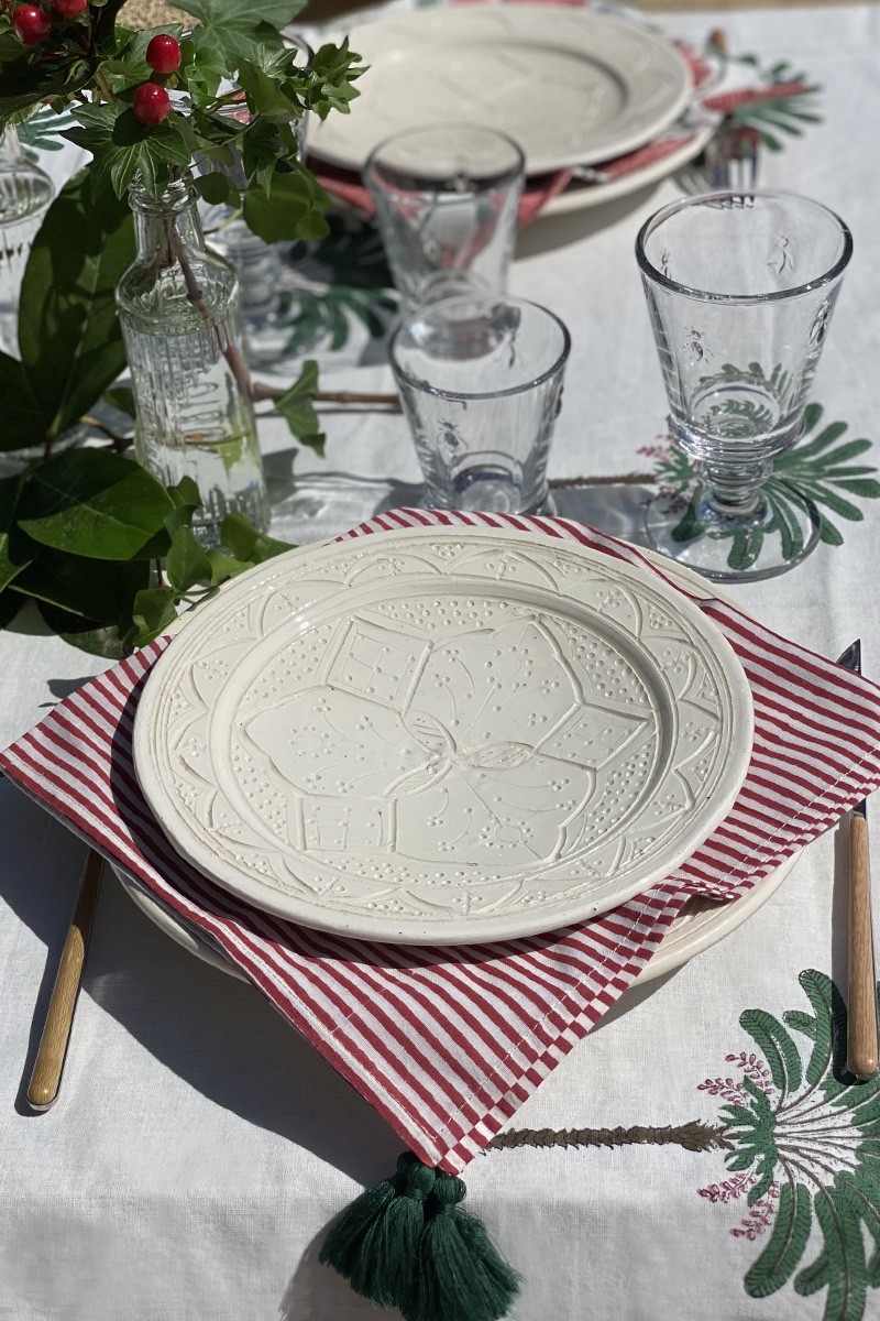Servilleta Summer Stripes (Pack De 2) – algodón – estilo boho chic – Jardín Botánico – Miss June Paris – 3